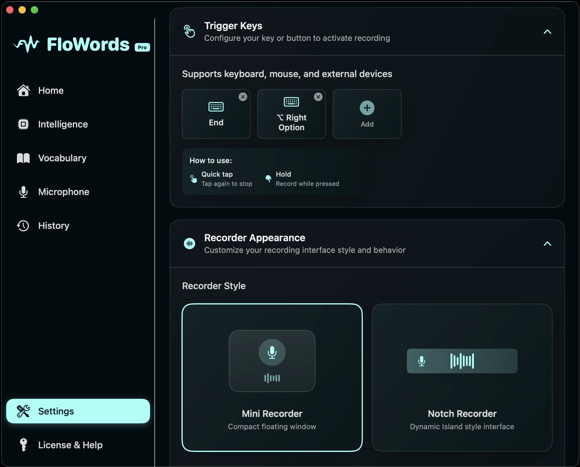 FloWords Customization